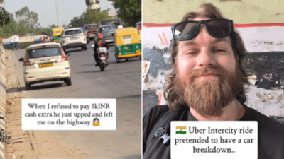 ‘All rides cancelled on me’: Uber driver demands extra cash from Swedish tourist; leaves him on highway | India News