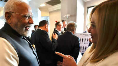 ‘You’re the best’: Italian PM Meloni tells PM Modi in Canada | India News ‘You’re the best’: Italian PM Meloni tells PM Modi in Canada | India News