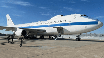 US ‘doomsday plane’ flies to Washington: Boeing E-4B Nightwatch speculated to be operational amid tensions with Iran; what it means US ‘doomsday plane’ flies to Washington: Boeing E-4B Nightwatch speculated to be operational amid tensions with Iran; what it means