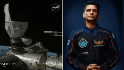 Axiom-4 crew docks: Shubhanshu Shukla becomes first Indian to enter International Space Station | India News Axiom-4 crew docks: Shubhanshu Shukla becomes first Indian to enter International Space Station | India News