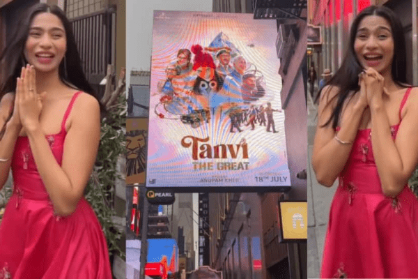 Anupam Kher’s ‘Tanvi The Great’ Shines Bright At Times Square, Shubhangi Dutt’s Reaction Wins Hearts – WATCH | Movies News Anupam Kher’s ‘Tanvi The Great’ Shines Bright At Times Square, Shubhangi Dutt’s Reaction Wins Hearts – WATCH | Movies News
