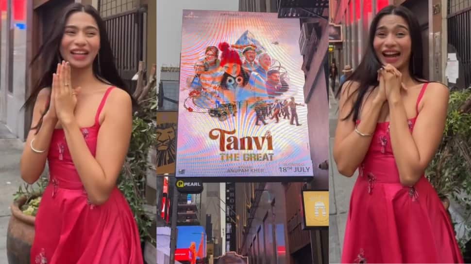 Anupam Kher’s ‘Tanvi The Great’ Shines Bright At Times Square, Shubhangi Dutt’s Reaction Wins Hearts – WATCH | Movies News Anupam Kher’s ‘Tanvi The Great’ Shines Bright At Times Square, Shubhangi Dutt’s Reaction Wins Hearts – WATCH | Movies News