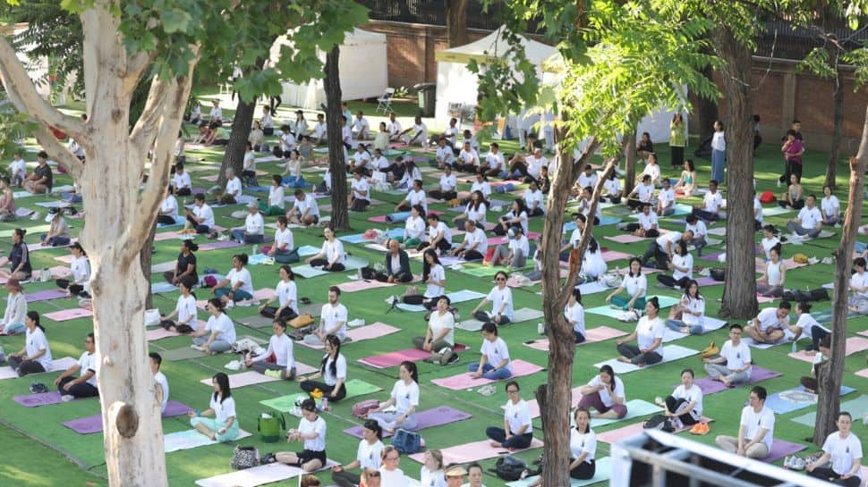 From Beijing To Shanghai, Several Chinese Cities Celebrate International Day of Yoga | World News From Beijing To Shanghai, Several Chinese Cities Celebrate International Day of Yoga | World News