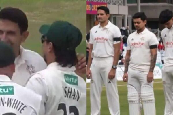 Ishan Kishan & Mohammad Abbas Create Rare India-Pakistan Moment In County Cricket – Video Goes Viral | Cricket News Ishan Kishan & Mohammad Abbas Create Rare India-Pakistan Moment In County Cricket – Video Goes Viral | Cricket News