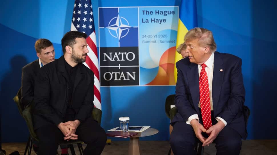 Trump, Zelenskyy Hold Talks On Air Defense And Drone Cooperation At NATO Summit | World News Trump, Zelenskyy Hold Talks On Air Defense And Drone Cooperation At NATO Summit | World News