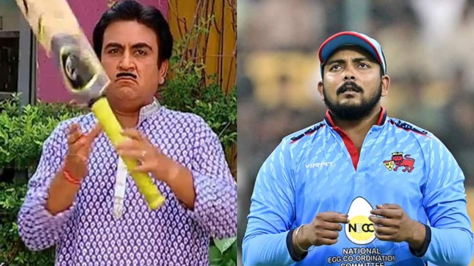 Who Is Jethalal, and Why Is Prithvi Shaw Relating to Him? | Cricket News Who Is Jethalal, and Why Is Prithvi Shaw Relating to Him? | Cricket News