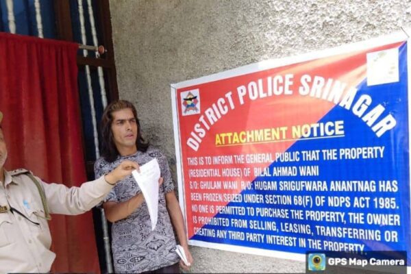 Srinagar Police Attaches Property Of Notorious Drug Peddler Worth Rs 50 Lakhs Under NDPS Act Srinagar Police Attaches Property Of Notorious Drug Peddler Worth Rs 50 Lakhs Under NDPS Act