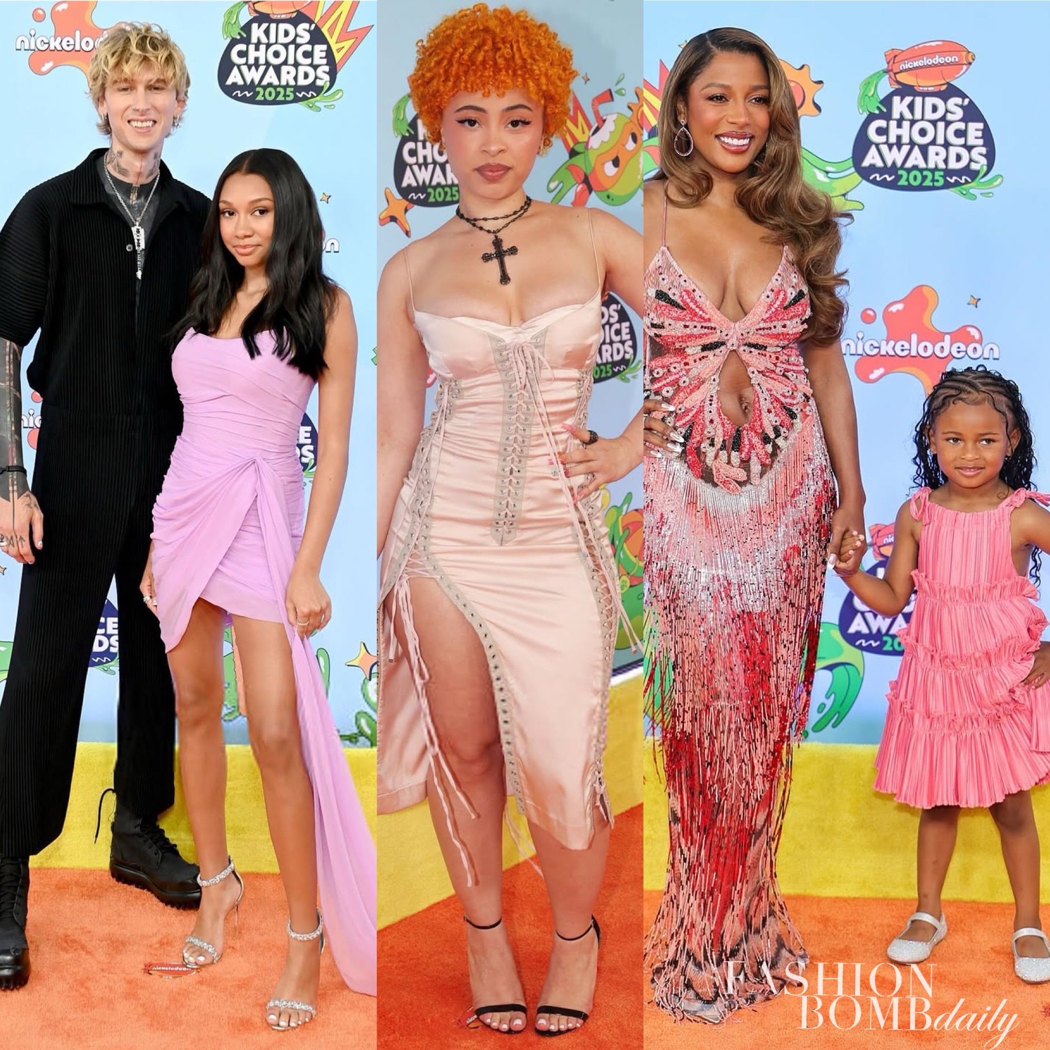 On the Scene at the 2025 Kid’s Choice Awards: Victoria Monet in PatBo, Ice Spice in Pink Dolce & Gabbana, Machine Gun Kelly in Issey Miyake, and More! On the Scene at the 2025 Kid’s Choice Awards: Victoria Monet in PatBo, Ice Spice in Pink Dolce & Gabbana, Machine Gun Kelly in Issey Miyake, and More!