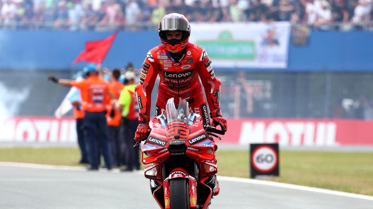 Dutch MotoGP 2025: Championship leader Marc Marquez wins, brother Alex crashes out