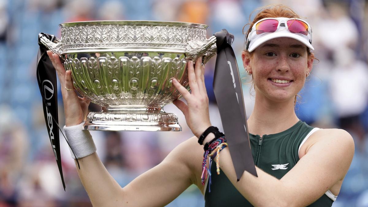 Eastbourne International: Joint saves four match points against Eala to win title Eastbourne International: Joint saves four match points against Eala to win title