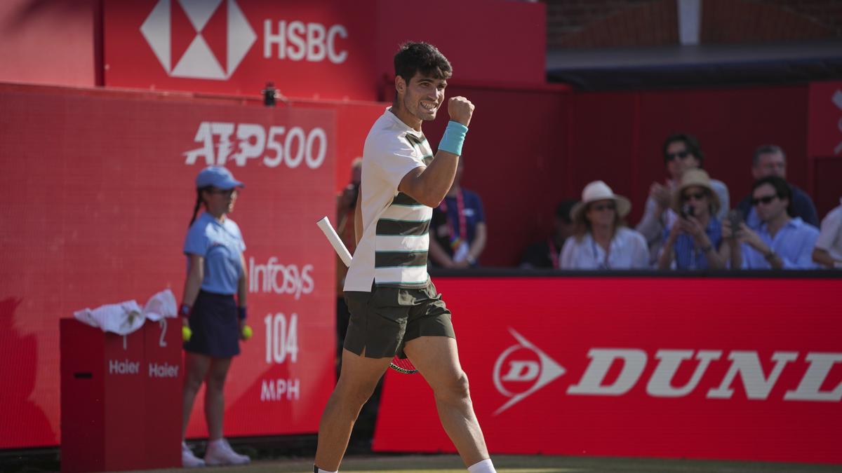 Queen’s Club Championships 2025: Alcaraz speeds past Rinderknech, Draper downs Nakashima in quarterfinals Queen’s Club Championships 2025: Alcaraz speeds past Rinderknech, Draper downs Nakashima in quarterfinals