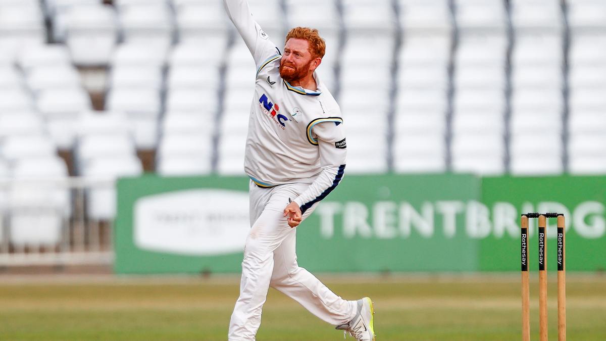 Bairstow bowls after 11 years during County Championship match for Yorkshire Bairstow bowls after 11 years during County Championship match for Yorkshire