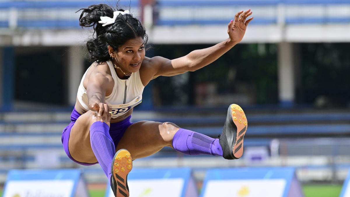 Indian Open Athletics Meet Bengaluru 2025: Arasu claims sprint double; Bhavani Yadav takes women’s long jump gold
