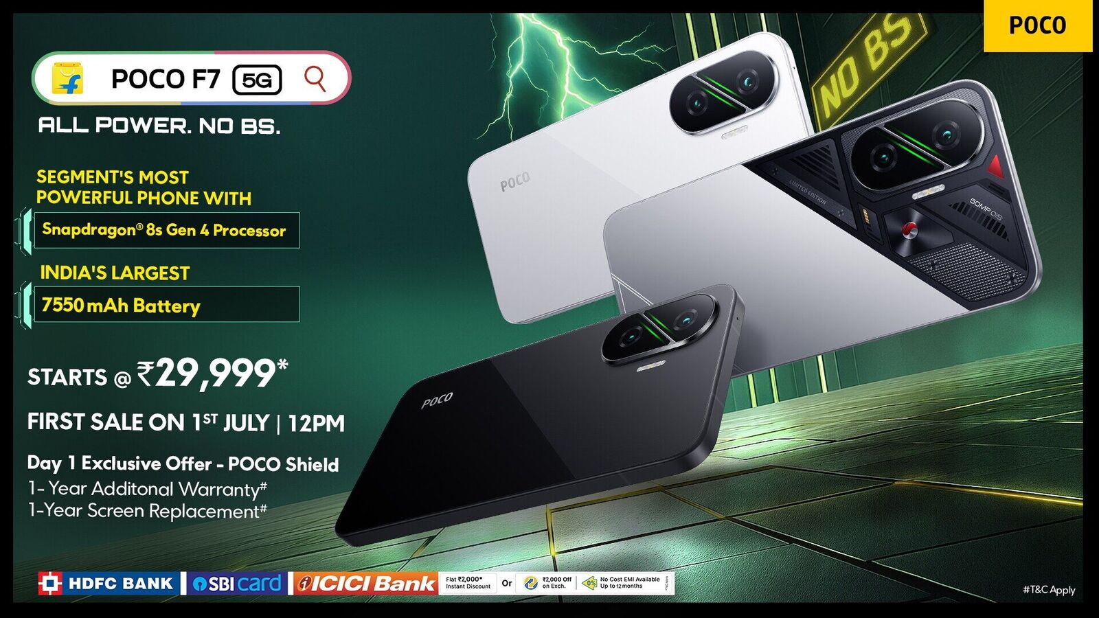 Poco F7 5G launched in India with Snapdragon 8s Gen 4 SoC, 7,550mAh battery: Price, specifications and more Poco F7 5G launched in India with Snapdragon 8s Gen 4 SoC, 7,550mAh battery: Price, specifications and more
