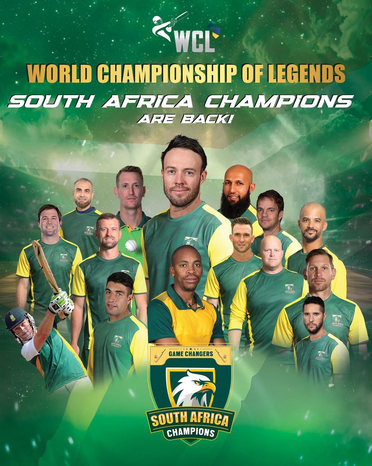 WCL 2025: AB de Villiers, Hashim Amla headline South Africa Champions squad WCL 2025: AB de Villiers, Hashim Amla headline South Africa Champions squad