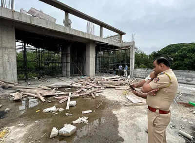 Construction worker (20) dies, three injured as building site slab crashes in Pune’s Camp area | India News