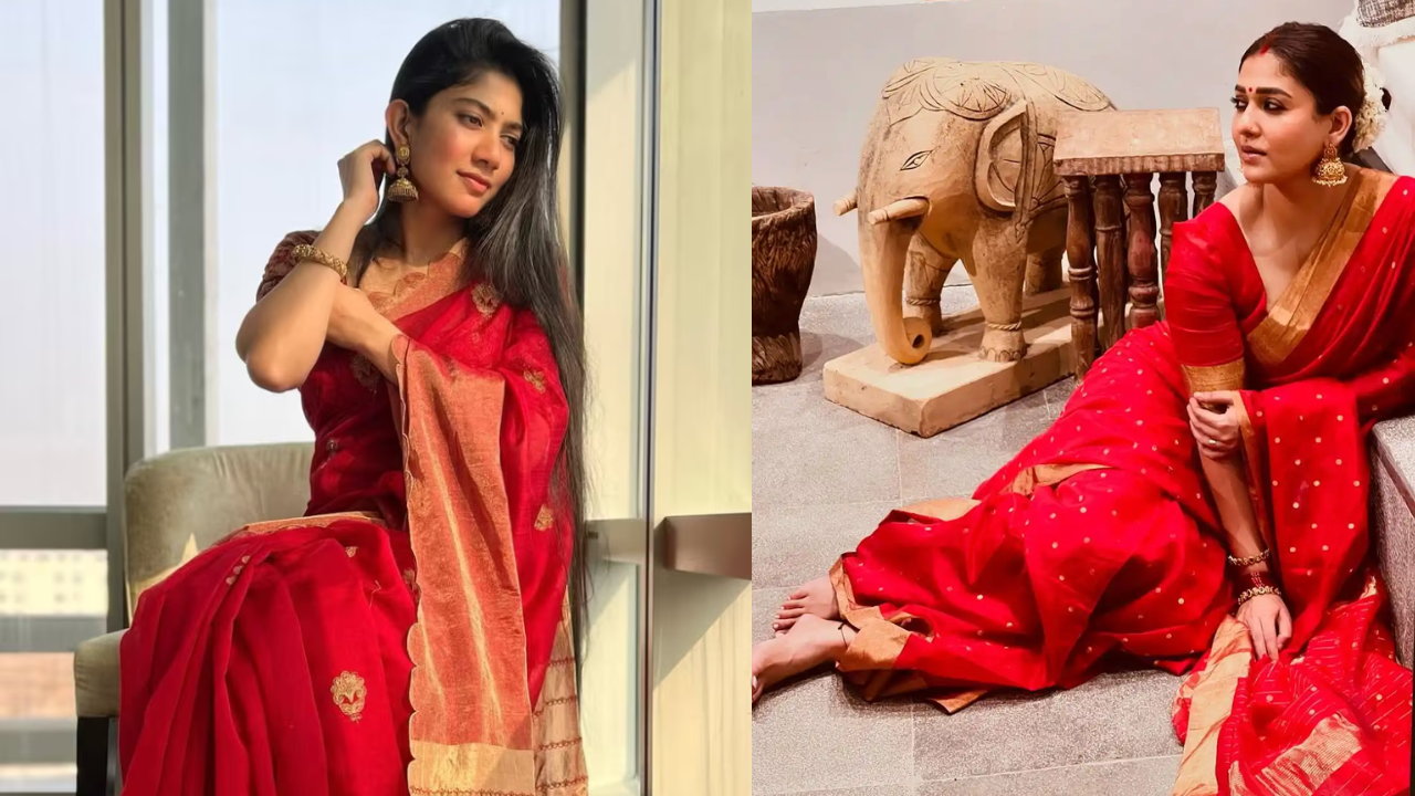 5 Sawan Somwar-inspired divine red sarees worn by South Indian actresses
